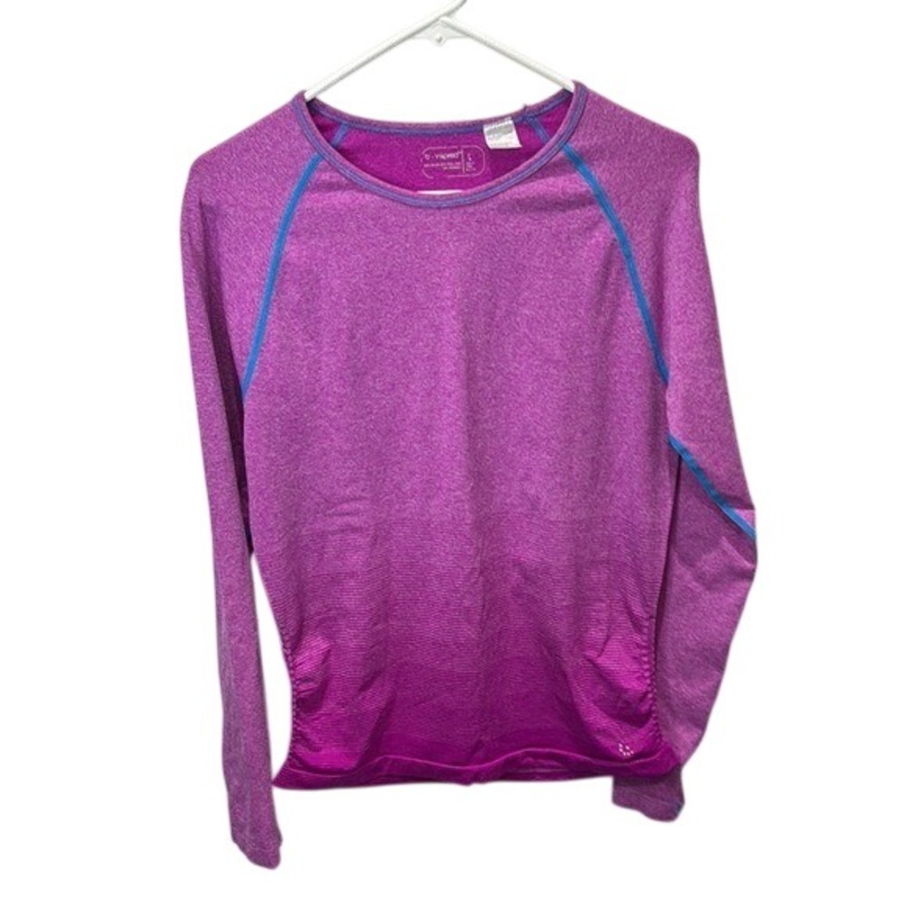 B Inspired Purple Ombre Long Sleeve Top Athletic Activewear‎  Large